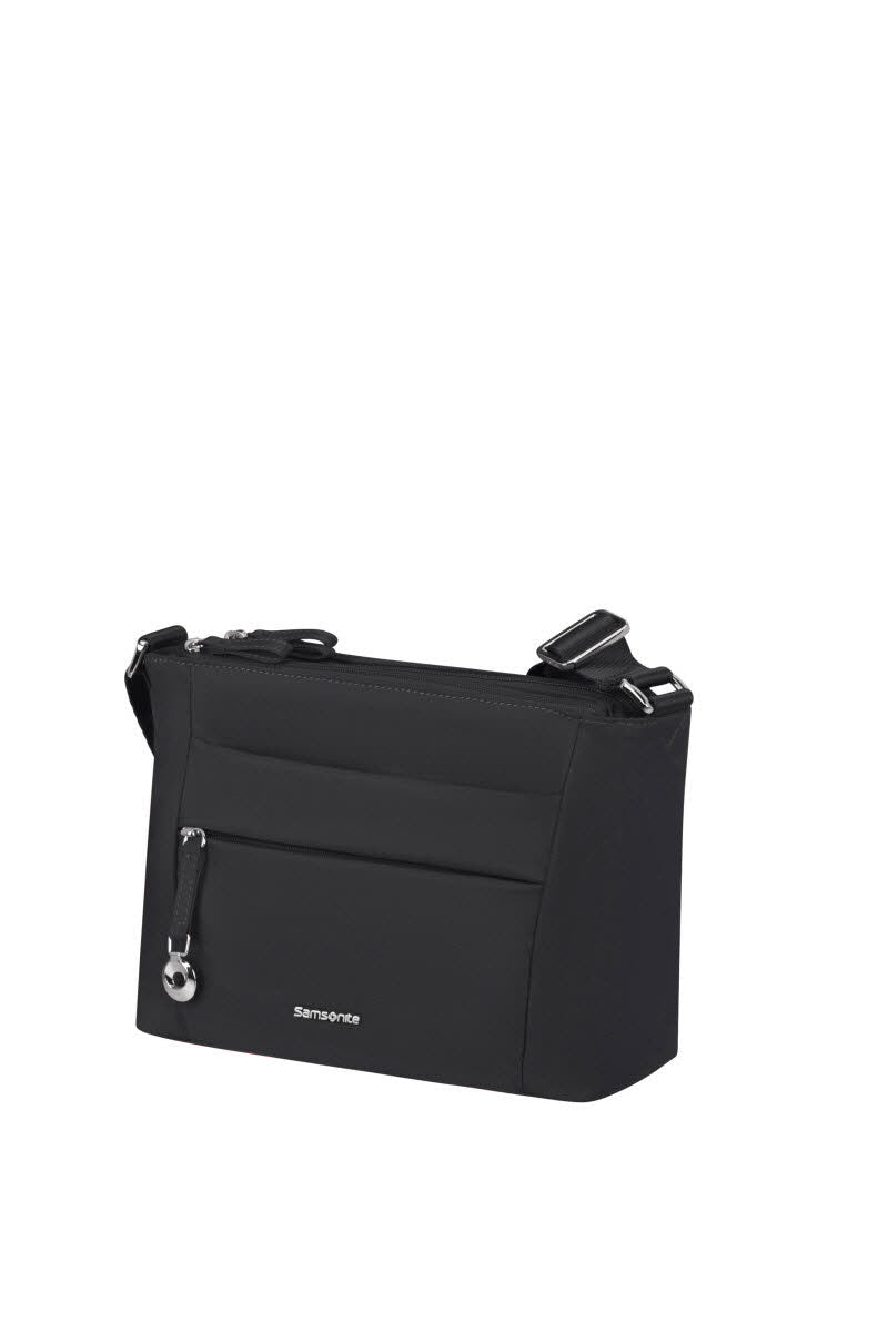 SHOULDER BAG S 3 ZIP BLACK