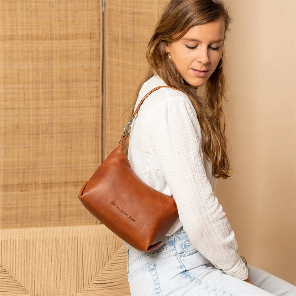 Schultertasche Christie Cognac