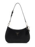 NOELLE II TOP ZIP SHOULDER BAG BLACK
