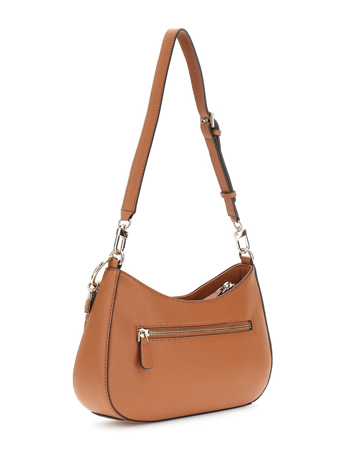NOELLE II TOP ZIP SHOULDER BAG LIGHT COGNAC