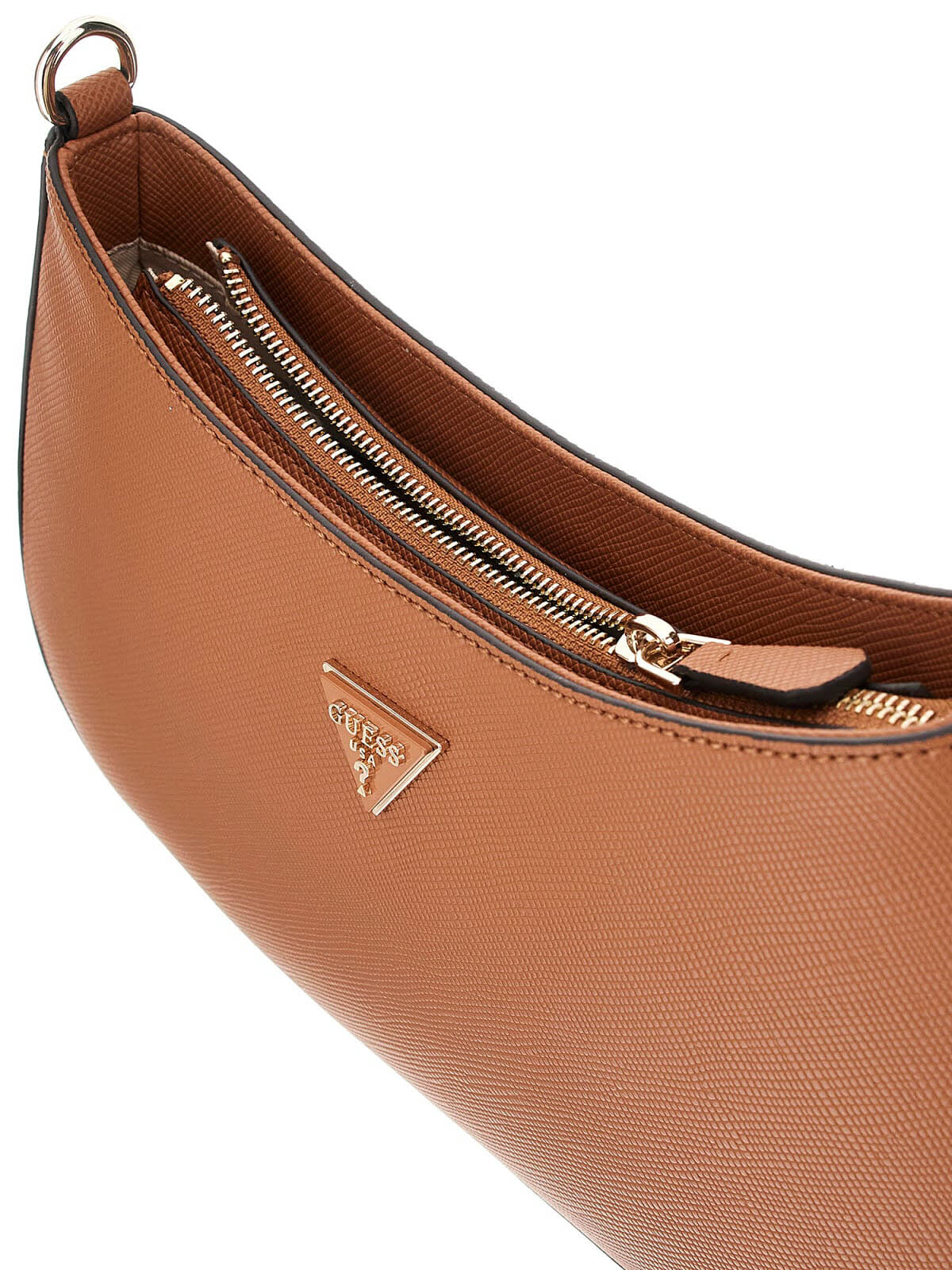 NOELLE II TOP ZIP SHOULDER BAG LIGHT COGNAC