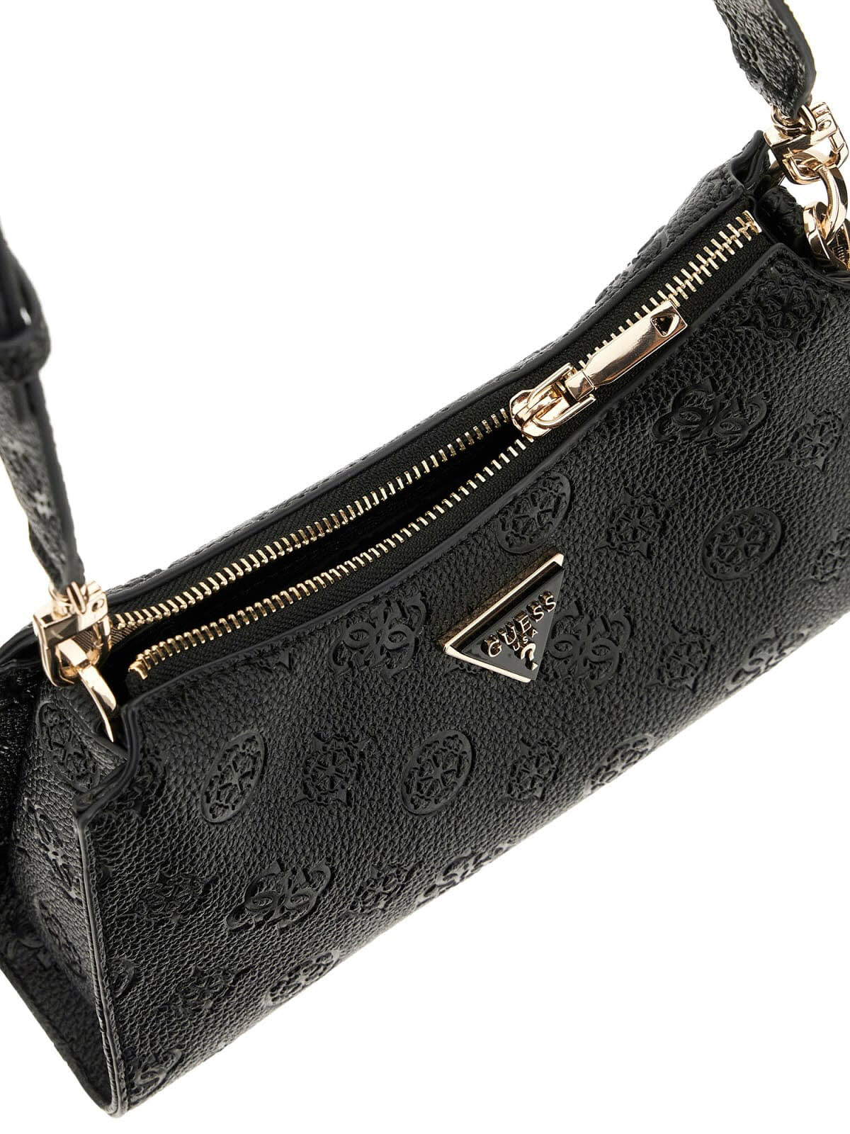CRESIDIA II TOP ZIP SHLDR BAG BLACK LOGO