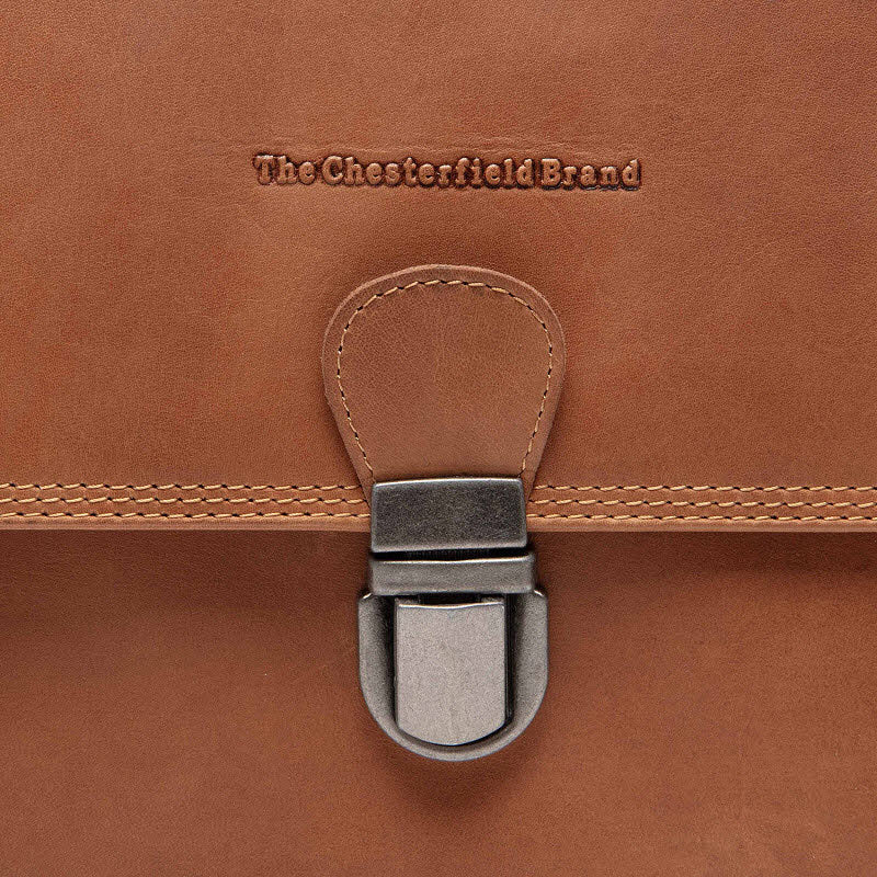 Schultertasche Lunor Cognac
