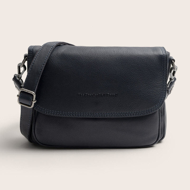 Leder Umhängetasche Miloa Navy