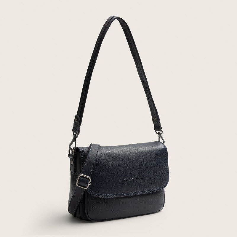 Leder Umhängetasche Miloa Navy