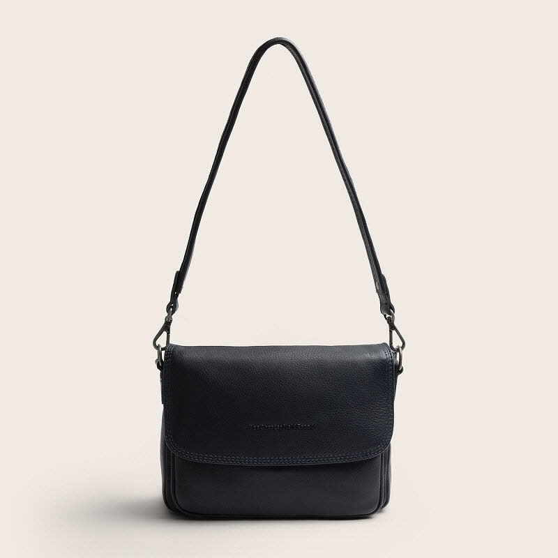 Leder Umhängetasche Miloa Navy
