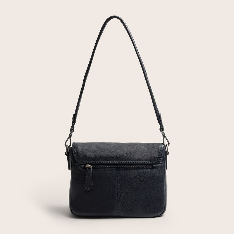 Leder Umhängetasche Miloa Navy