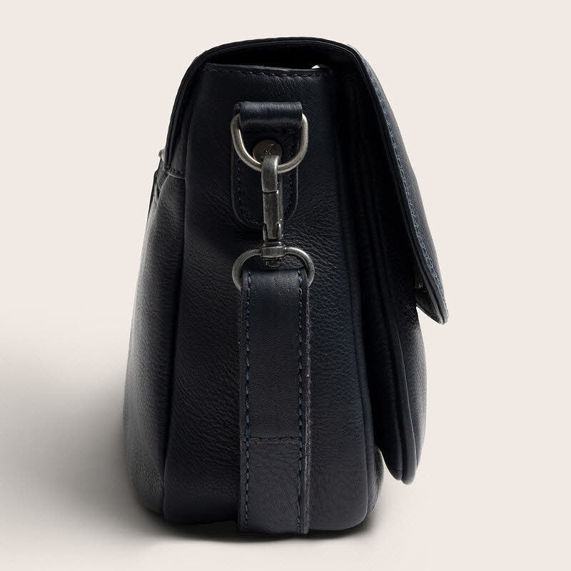 Leder Umhängetasche Miloa Navy