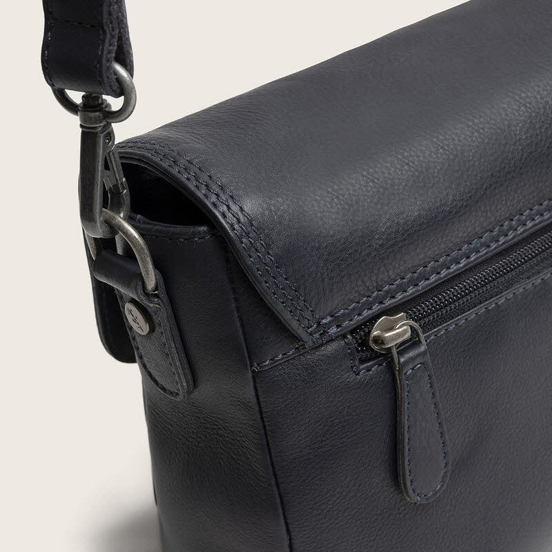 Leder Umhängetasche Miloa Navy