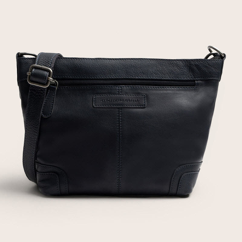 Leder Umhängetasche Zarita Navy