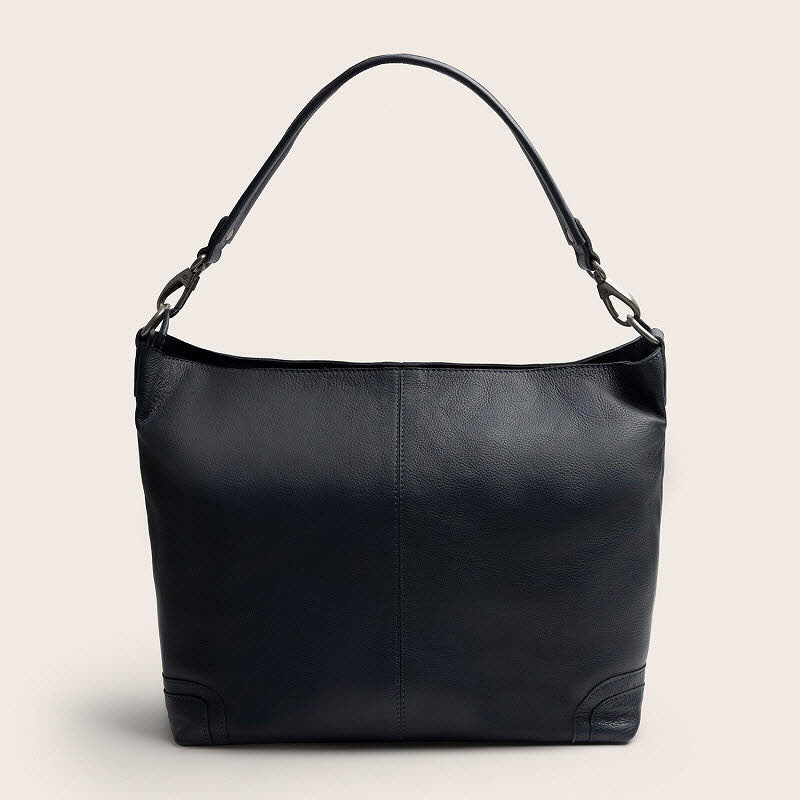 Leder Umhängetasche Astero Navy
