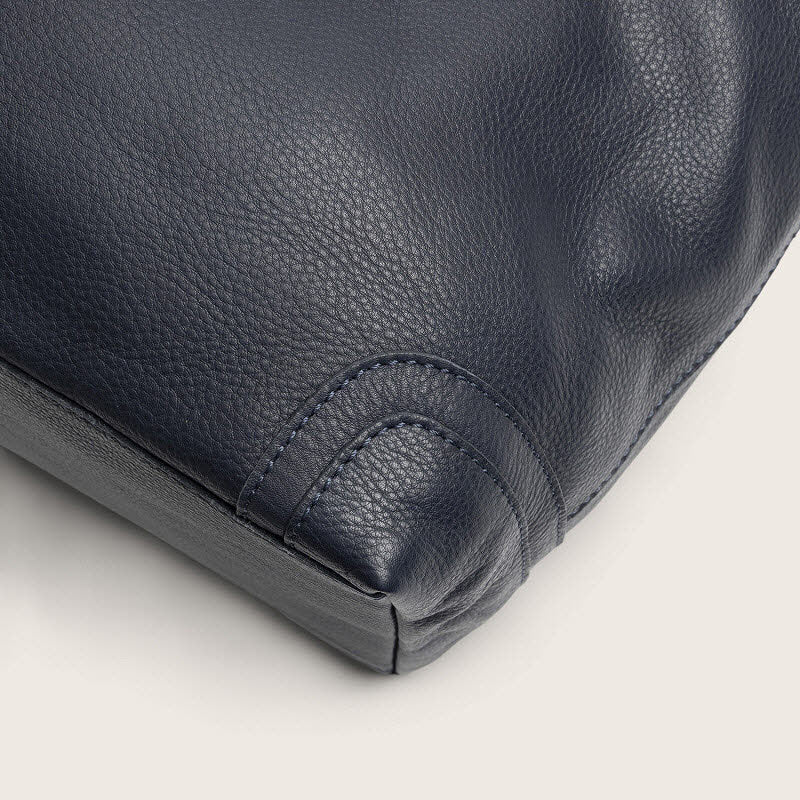 Leder Umhängetasche Astero Navy