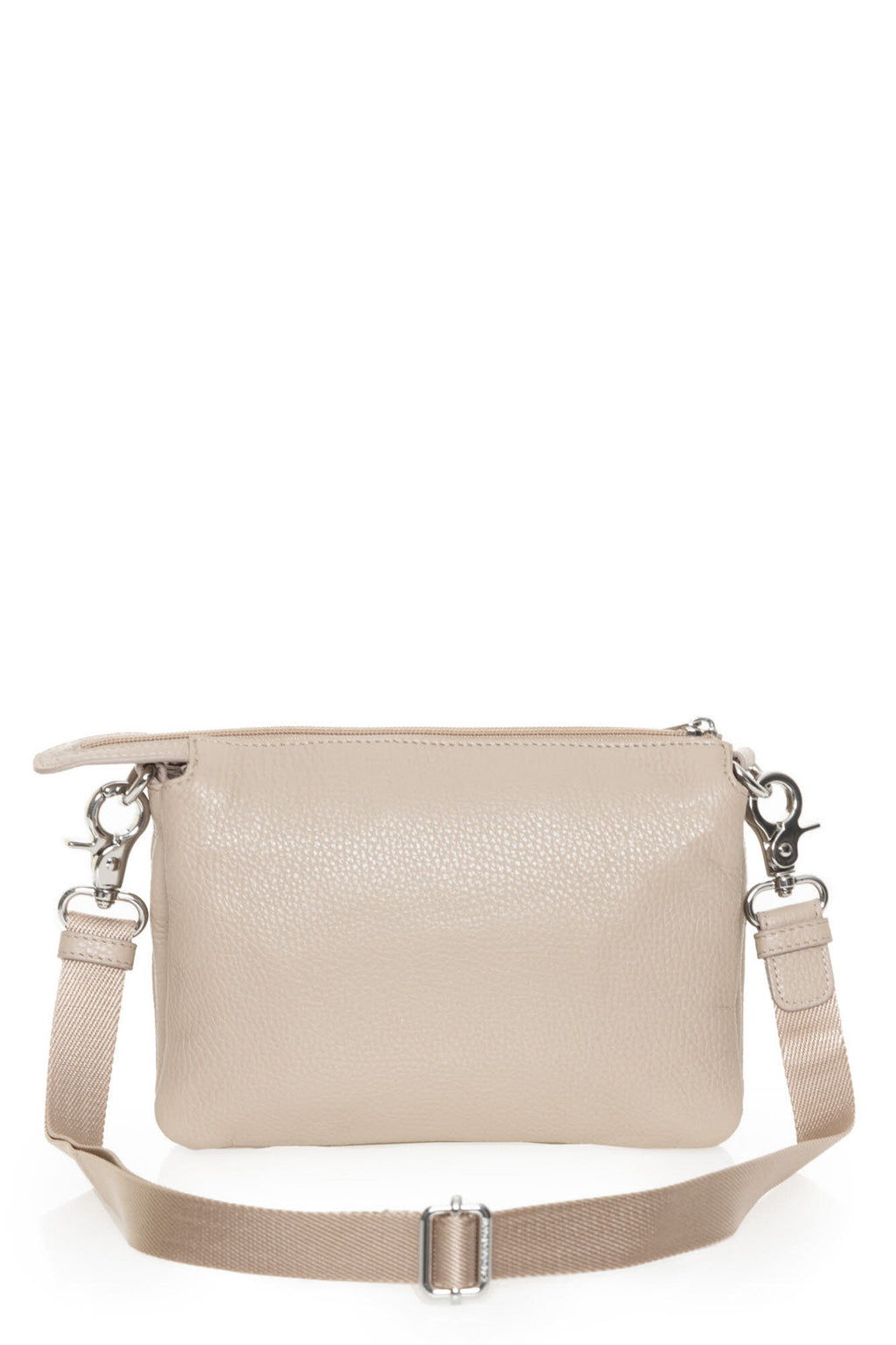 Leather Pochette WARM TAUPE