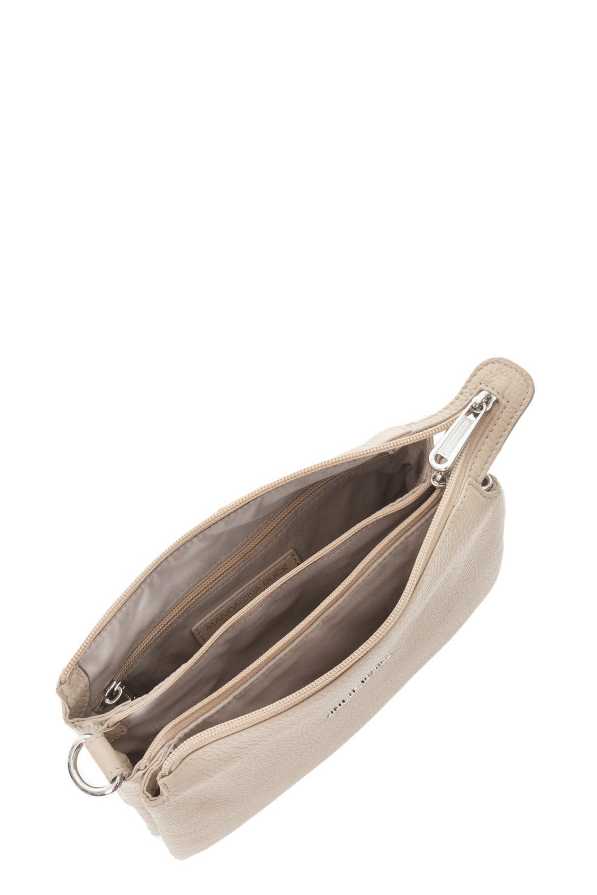 Leather Pochette WARM TAUPE