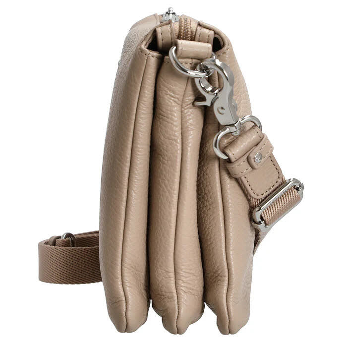 Leather Crossover Warm Taupe