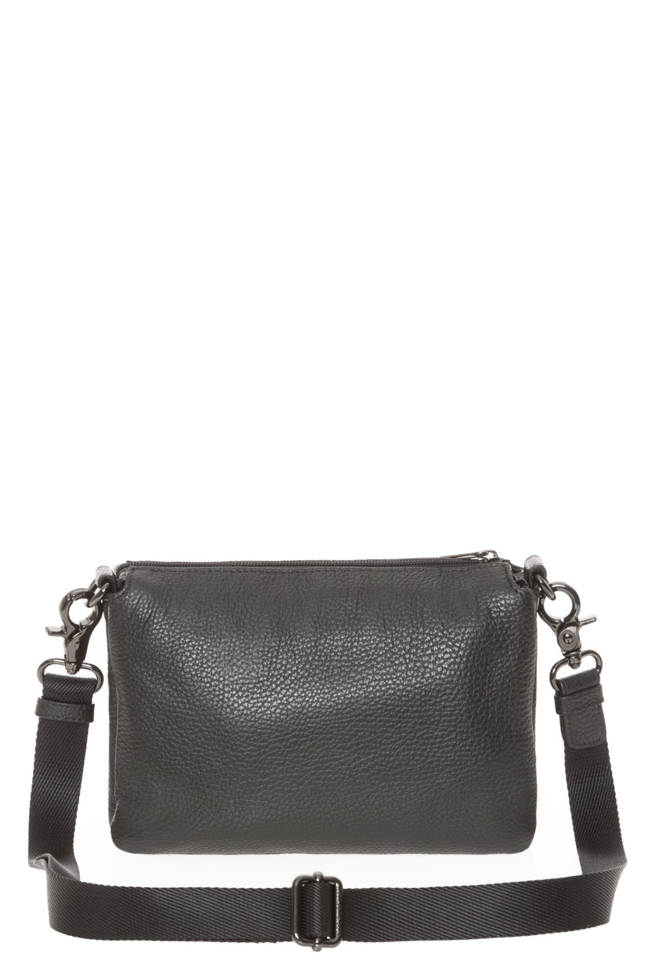 Leather Pochette NERO