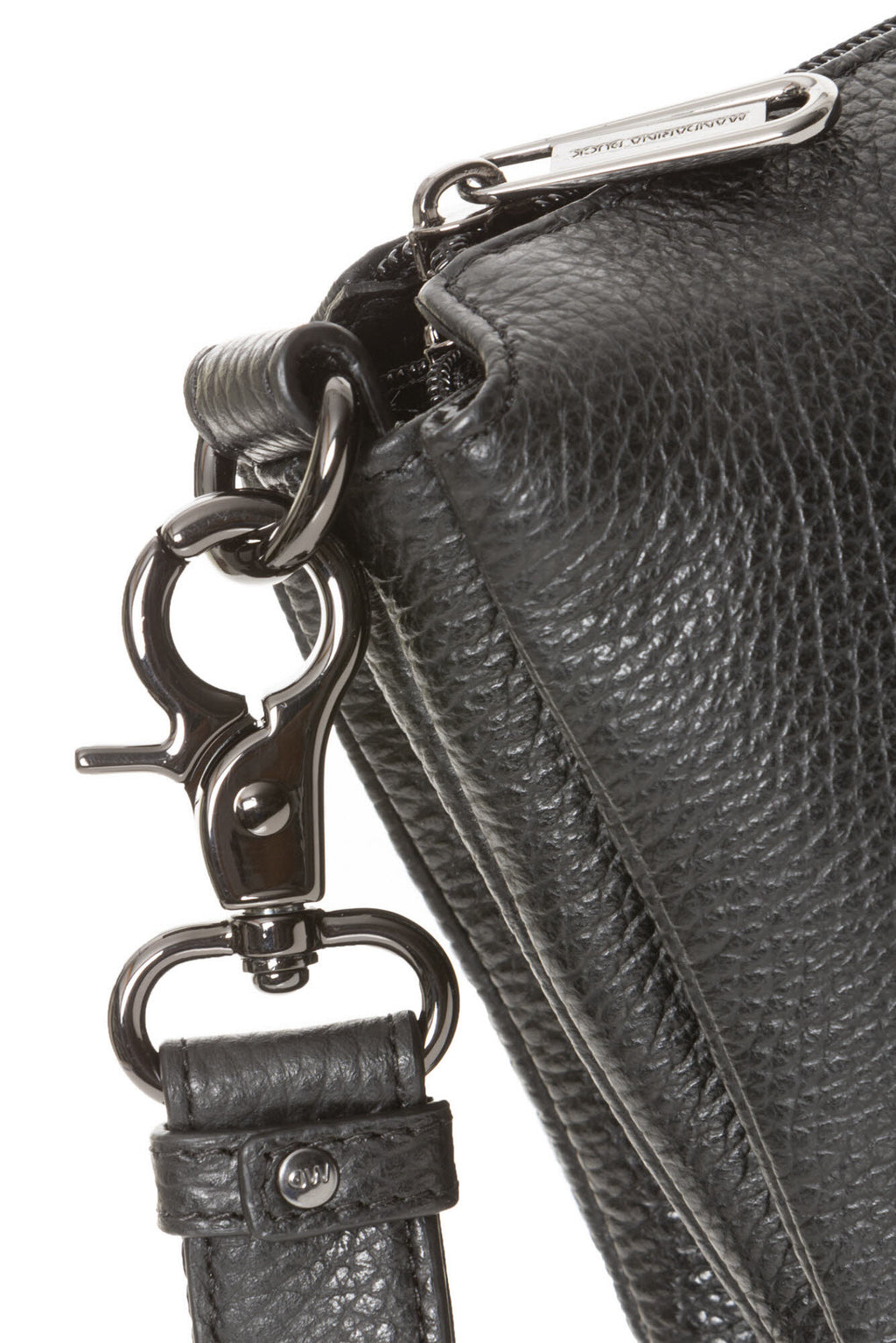 Leather Pochette NERO