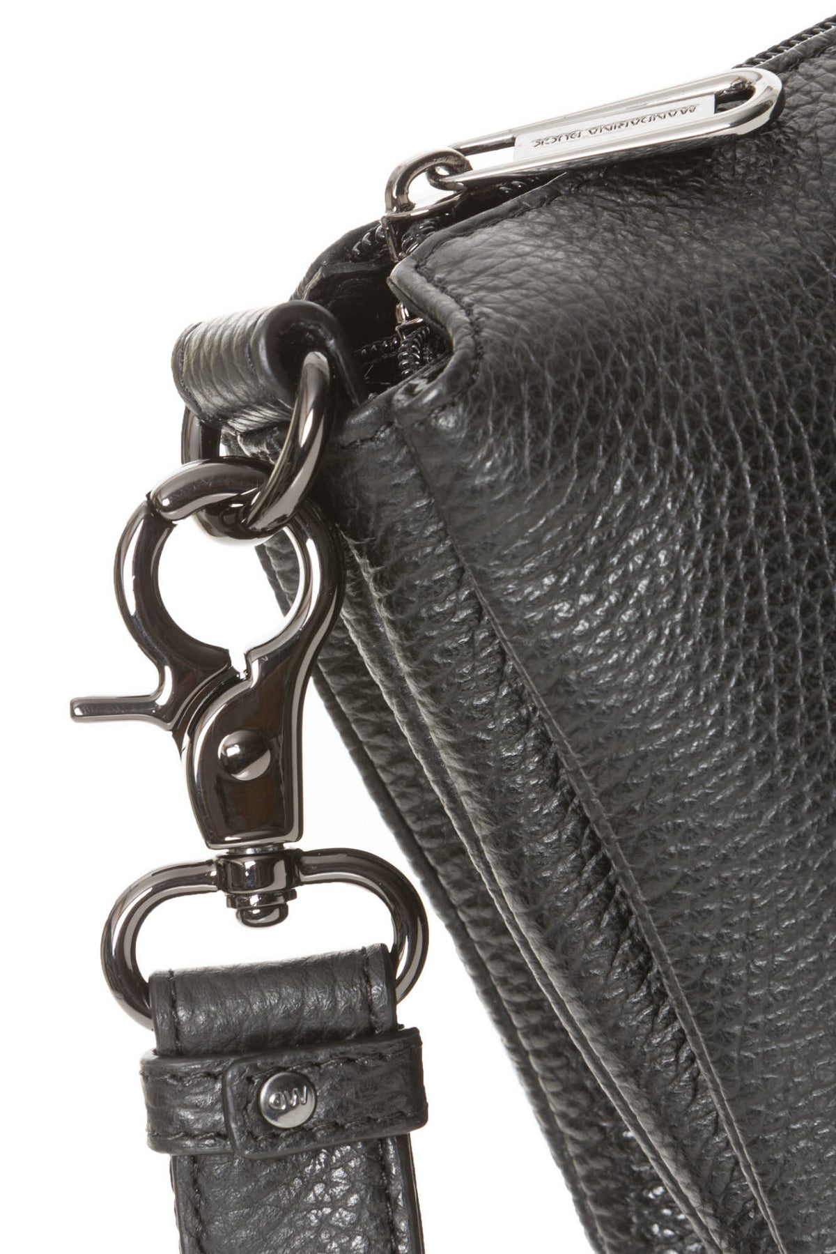 Leather Pochette NERO