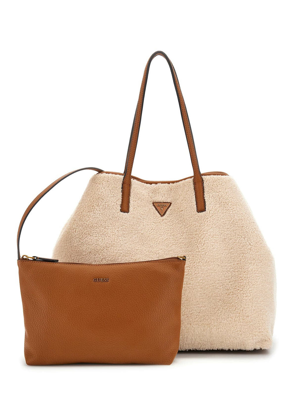 VICTTORIA LARGE 2 IN 1 TOTE NATURAL/COGNAC