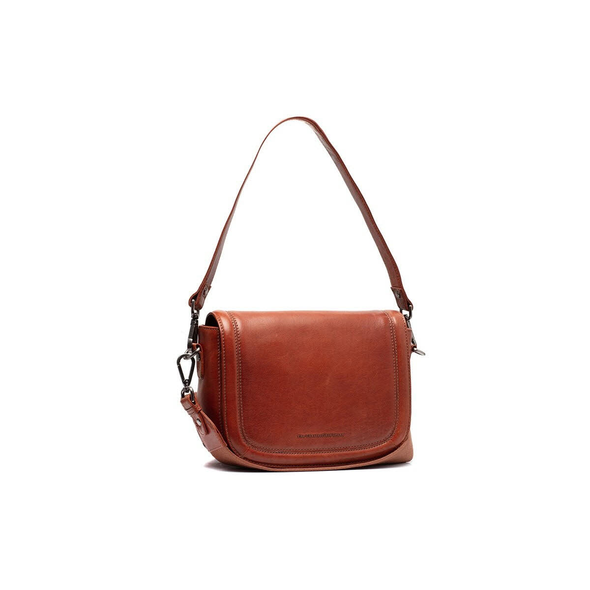 Schultertasche Cognac