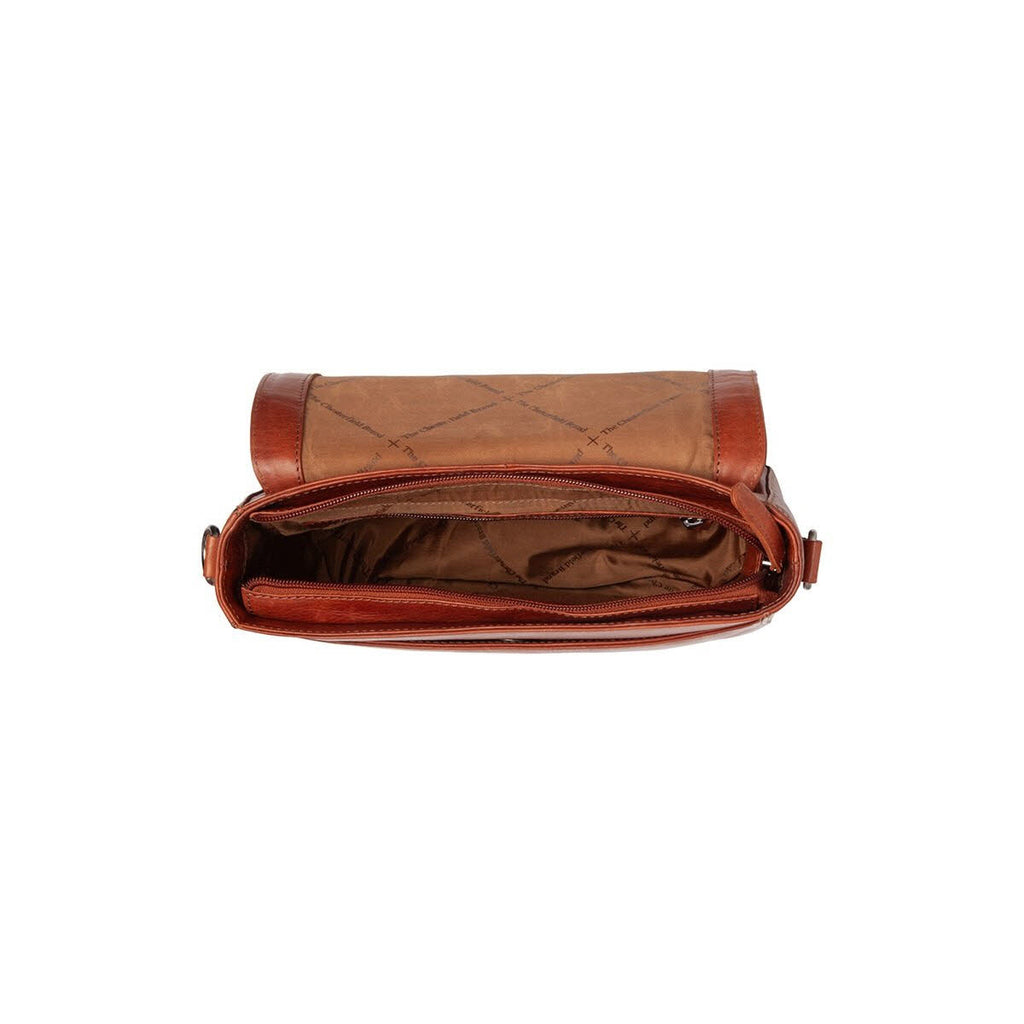 Schultertasche Cognac