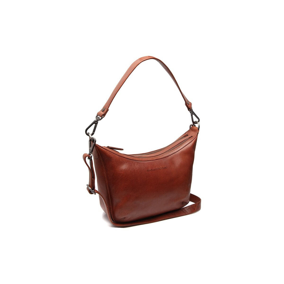 Schultertasche Cognac