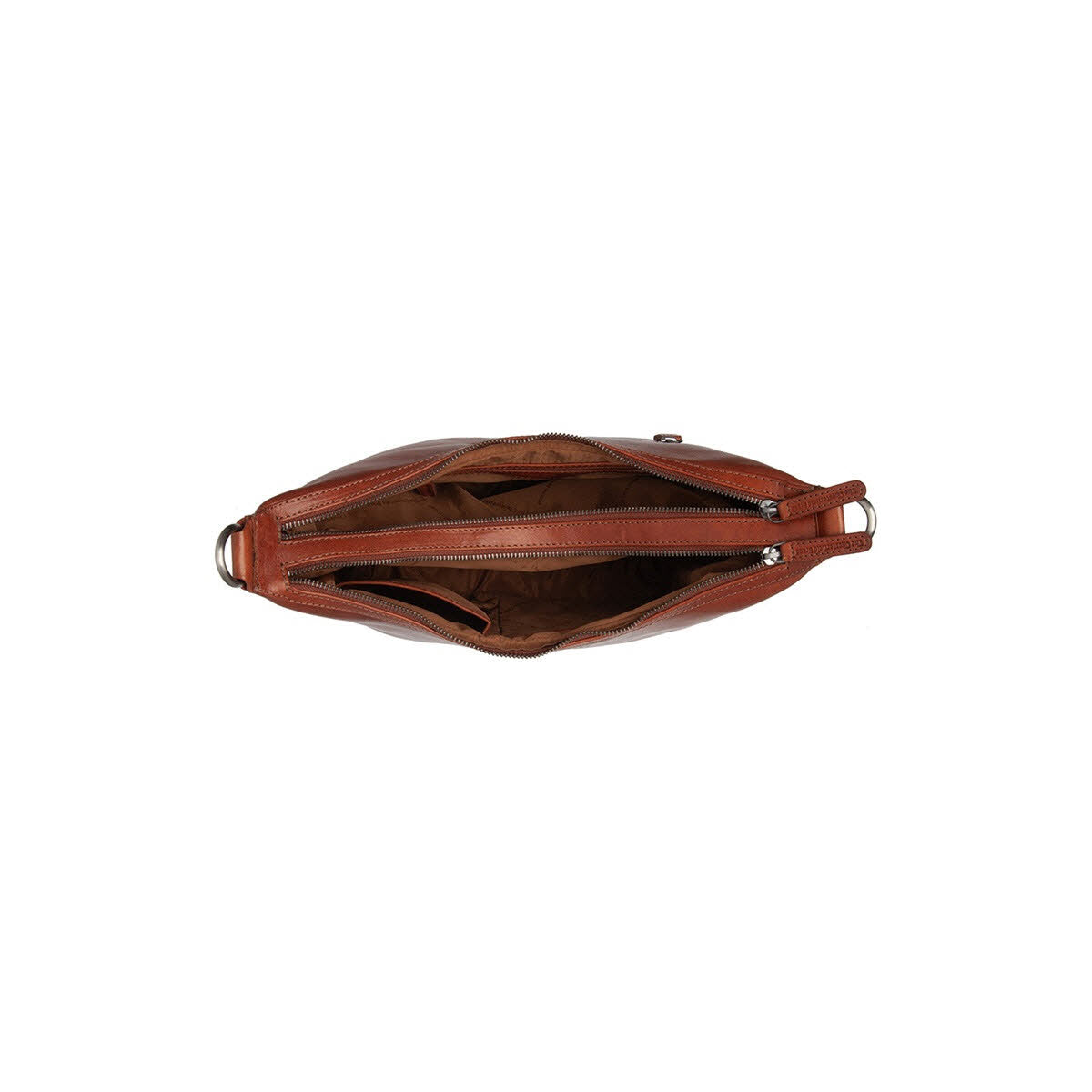 Schultertasche Cognac