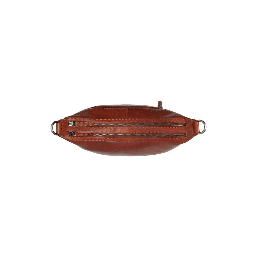Schultertasche Cognac