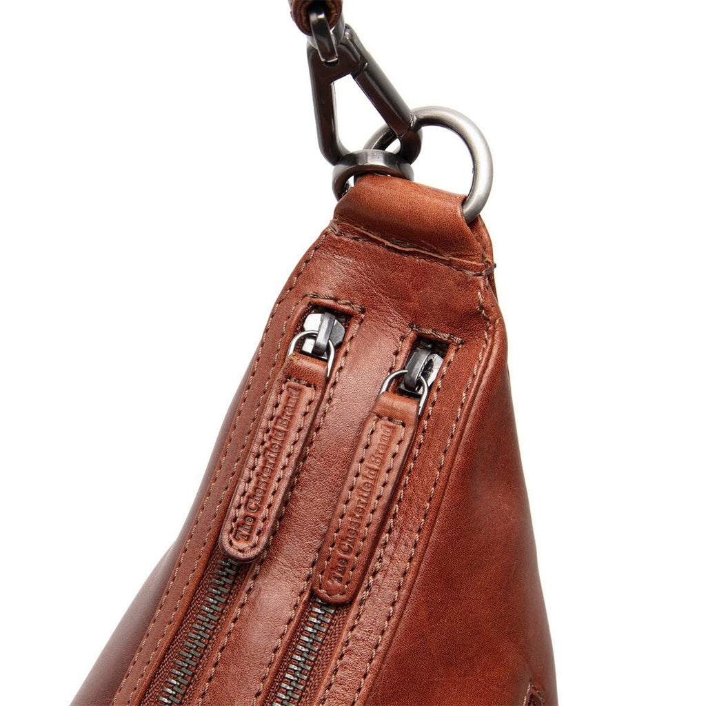 Schultertasche Cognac