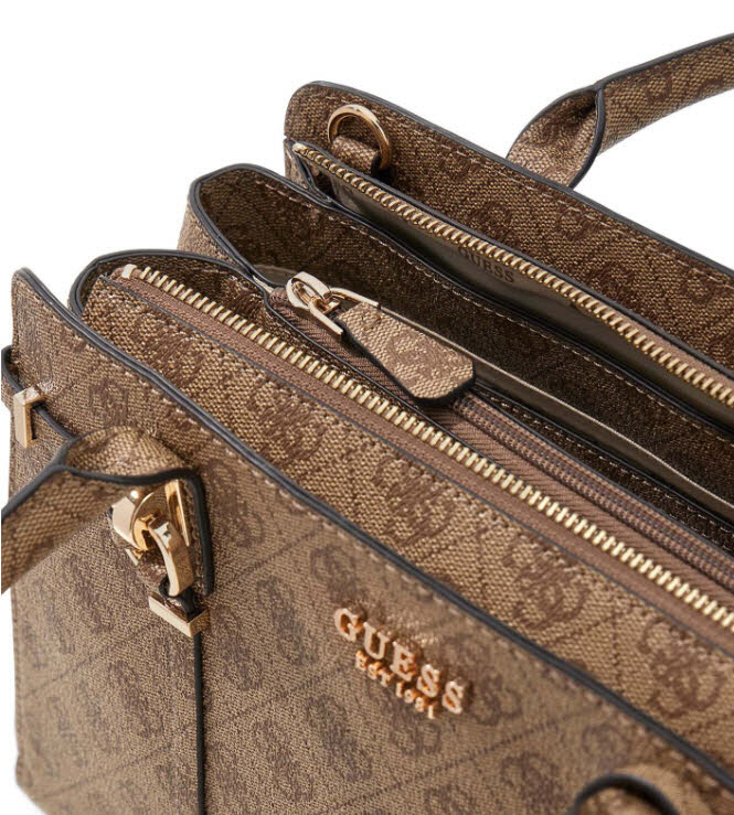 Multi Comp Satchel Latte Logo