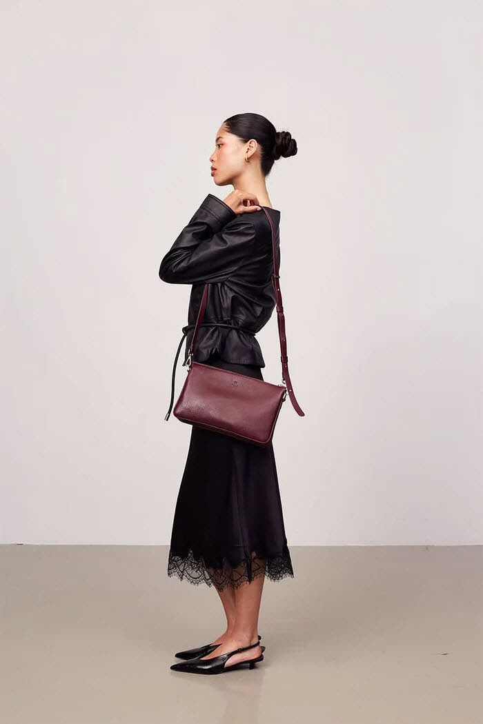 Shoulder Bag Noor Burgundy