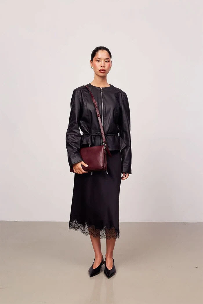 Shoulder Bag Noor Burgundy
