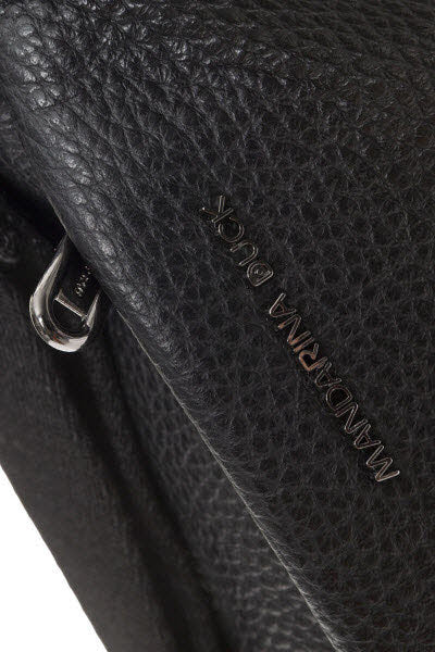 Leather Hobo Backpack NERO