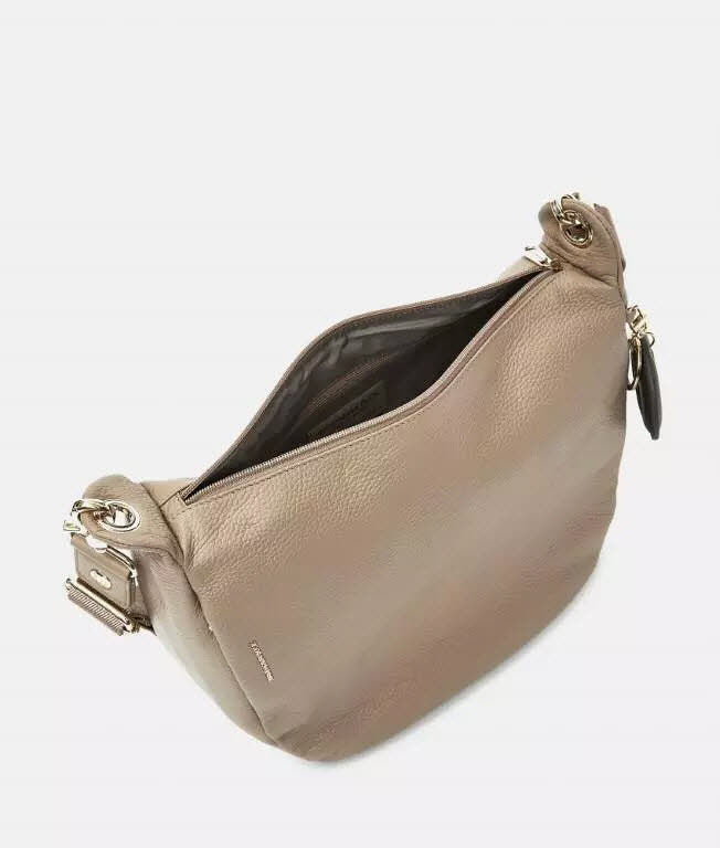 Leather Crossover Warm Taupe