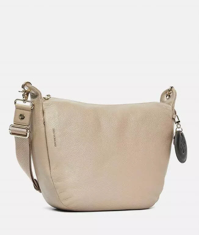 Leather Crossover Warm Taupe
