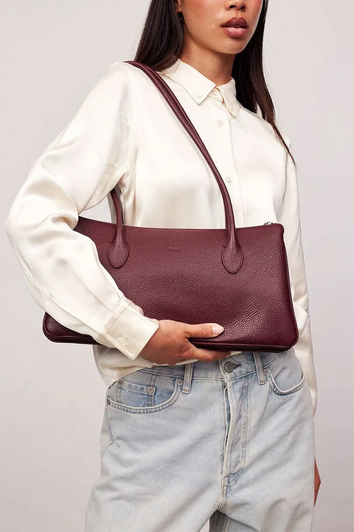 Handbag Alma Burgundy