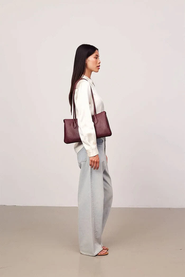 Handbag Alma Burgundy
