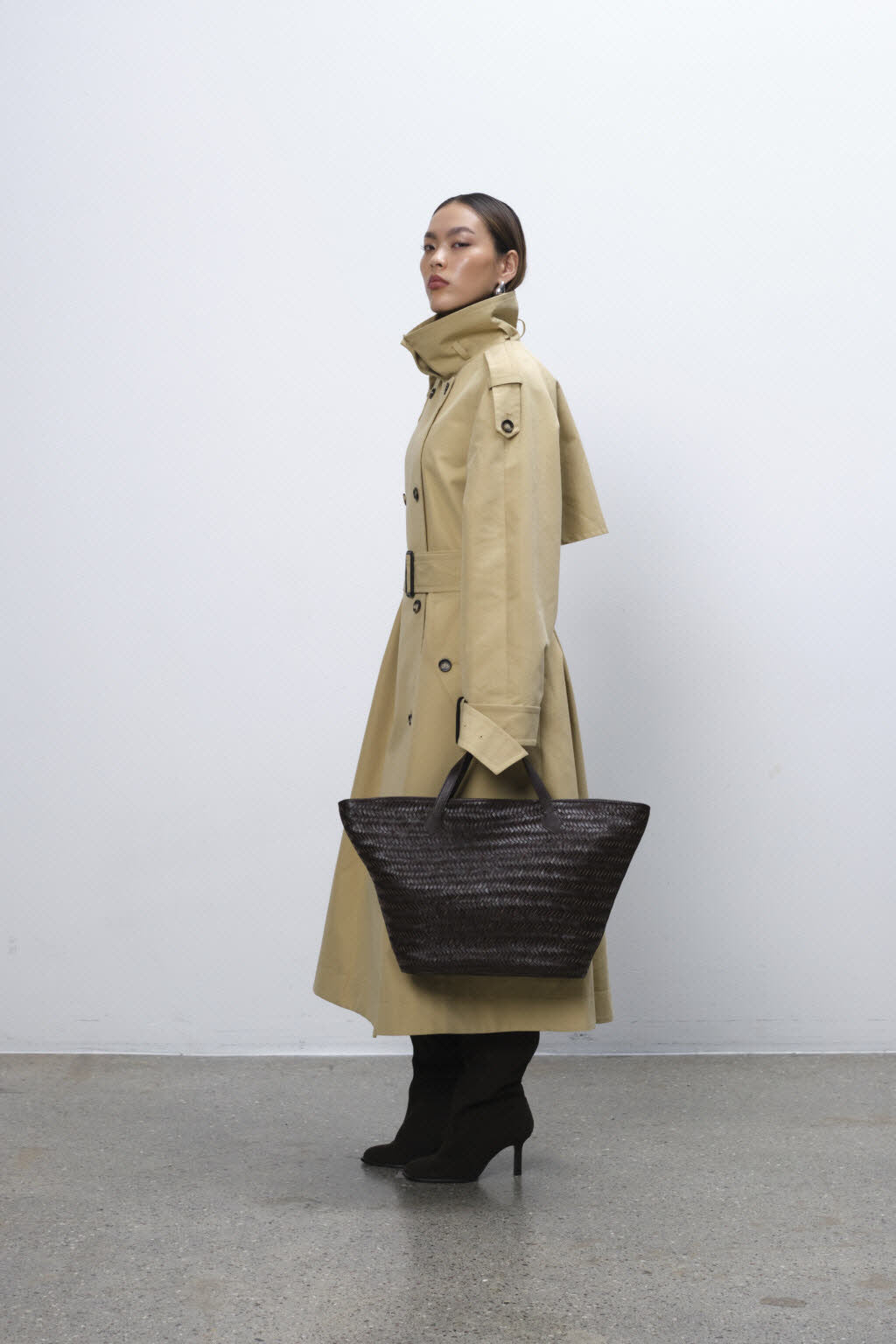 Shopper Flora Dark Brown