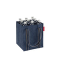 bottlebag herringbone dark blue