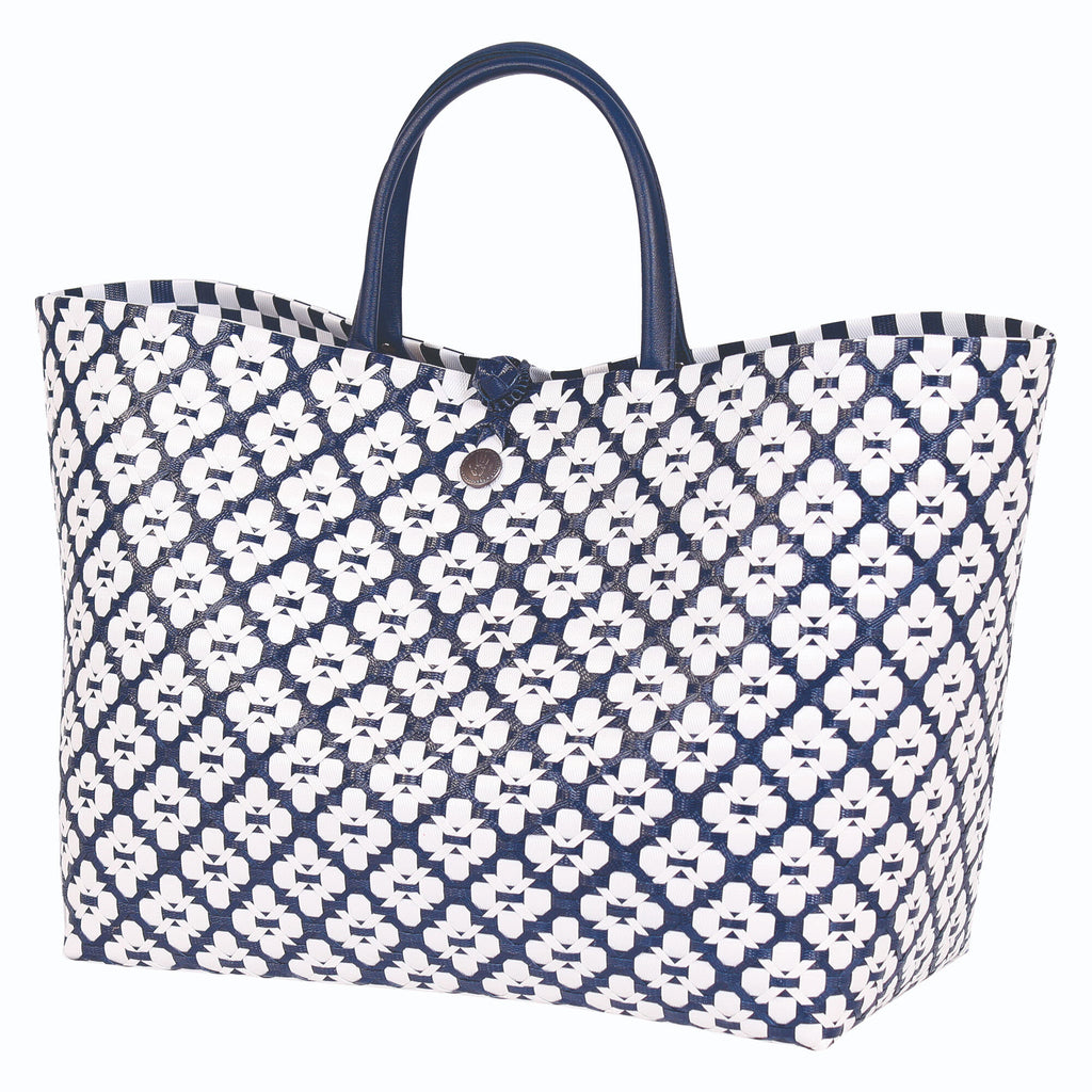 Motif Bag navy with white pattern