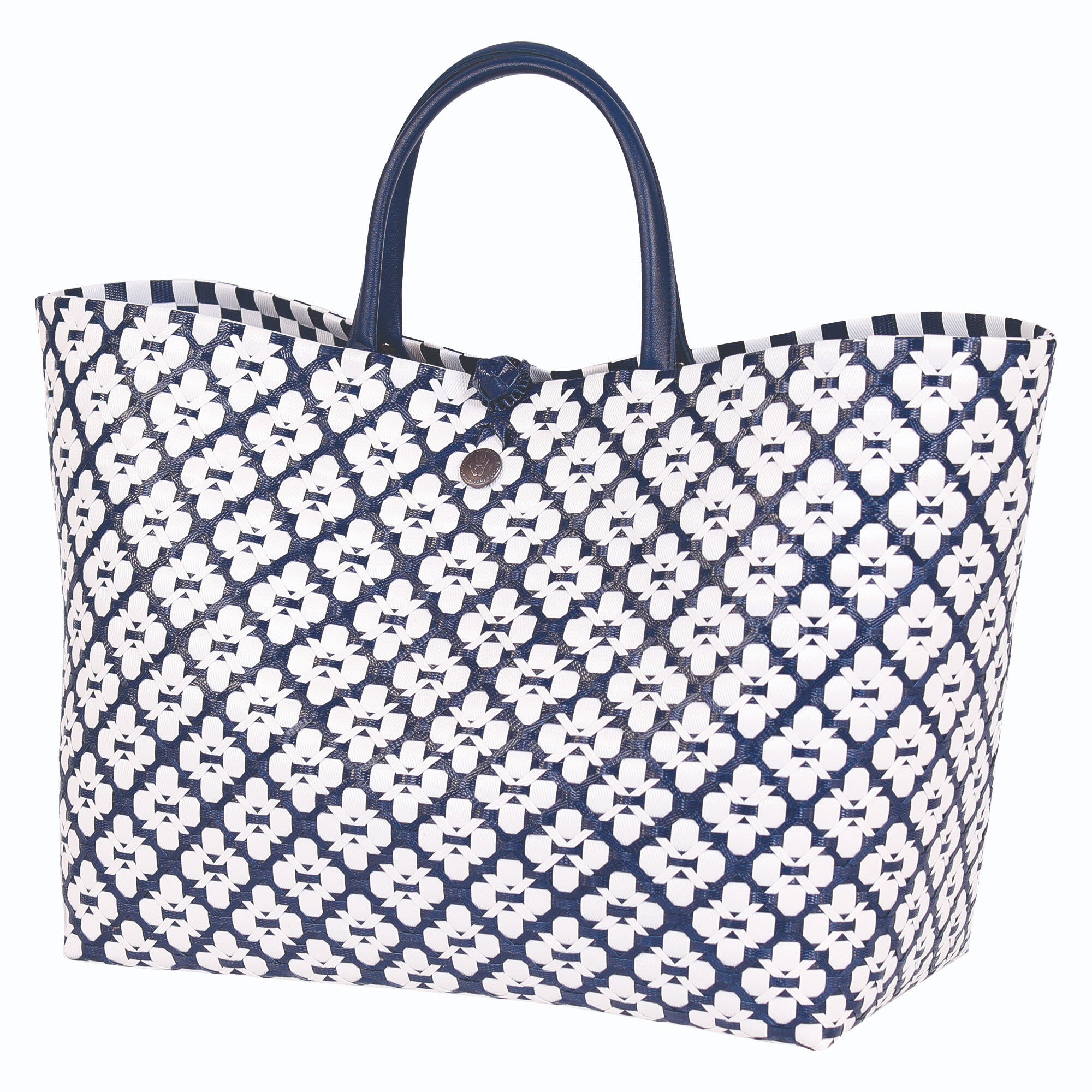 Motif Bag navy with white pattern