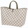 Motif Bag olive with white pattern