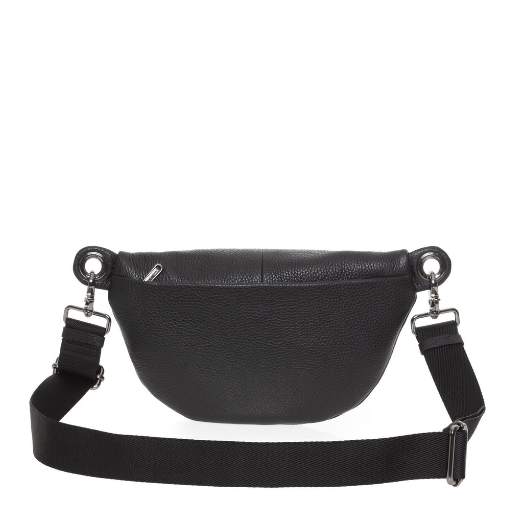Leather Bum Bag NERO