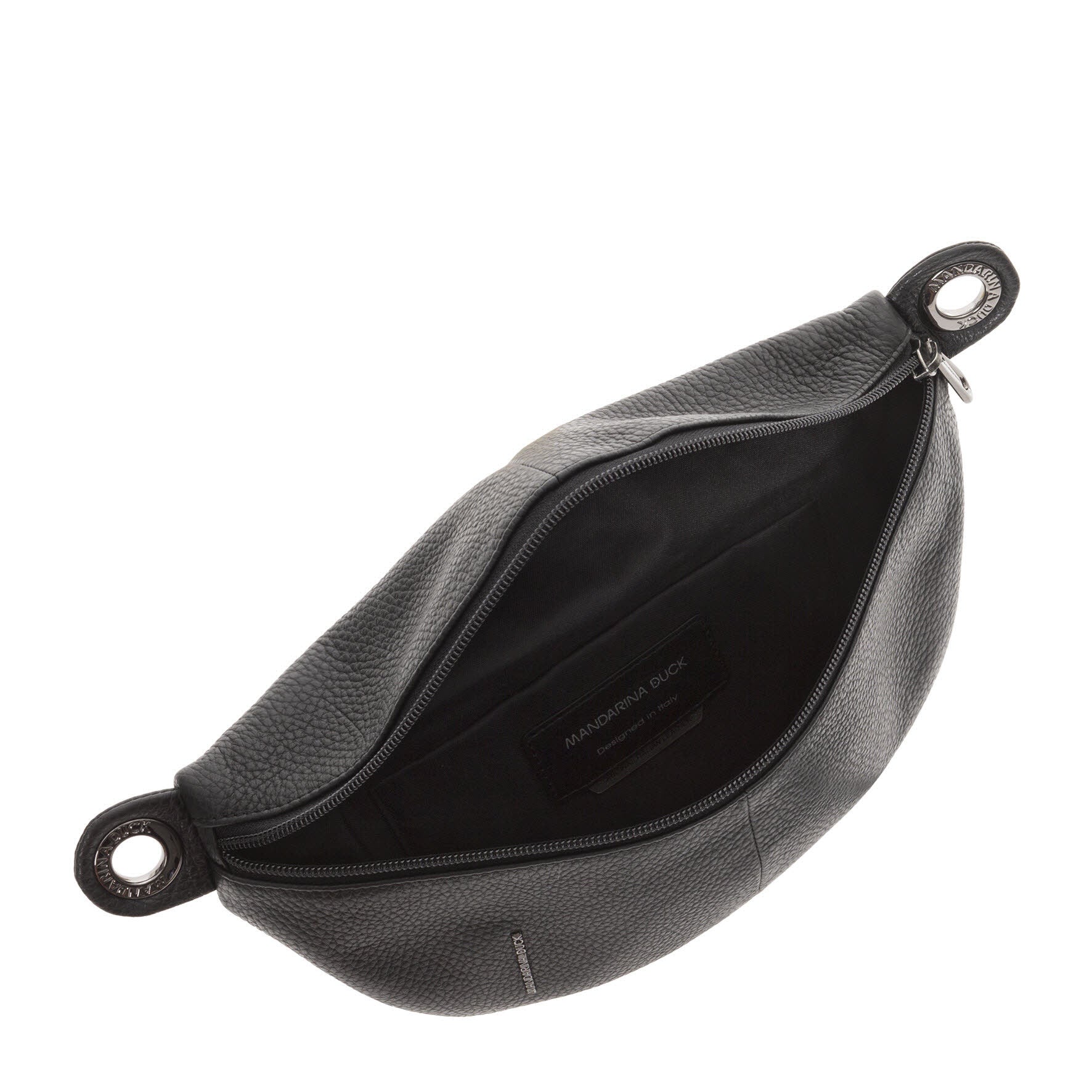 Leather Bum Bag NERO