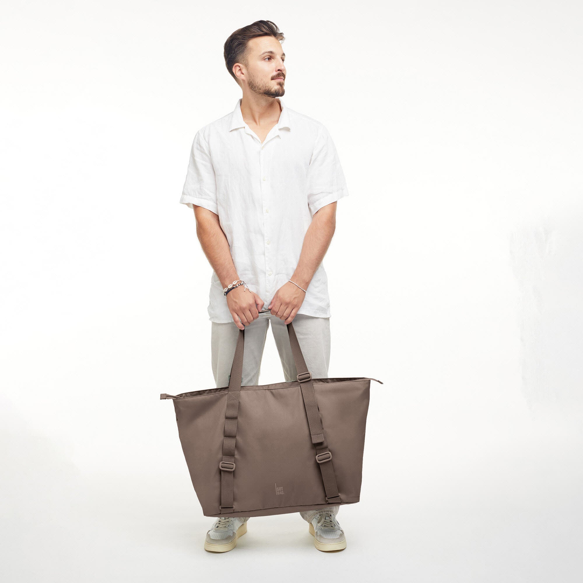 Tote Bag Large Monochrome Oyster