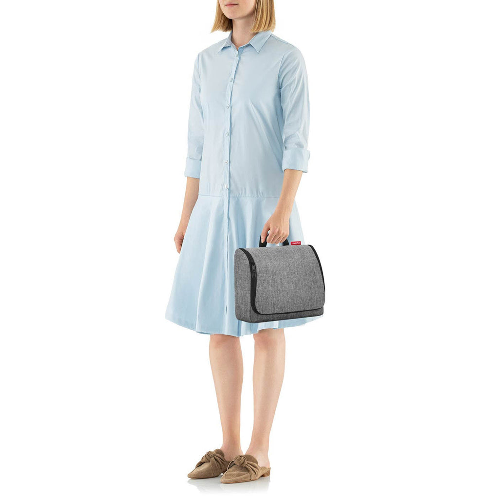 toiletbag XL twist silver