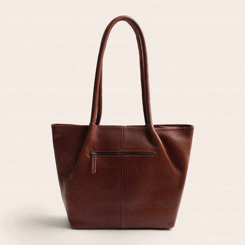 Leder Shopper Vespera Cognac