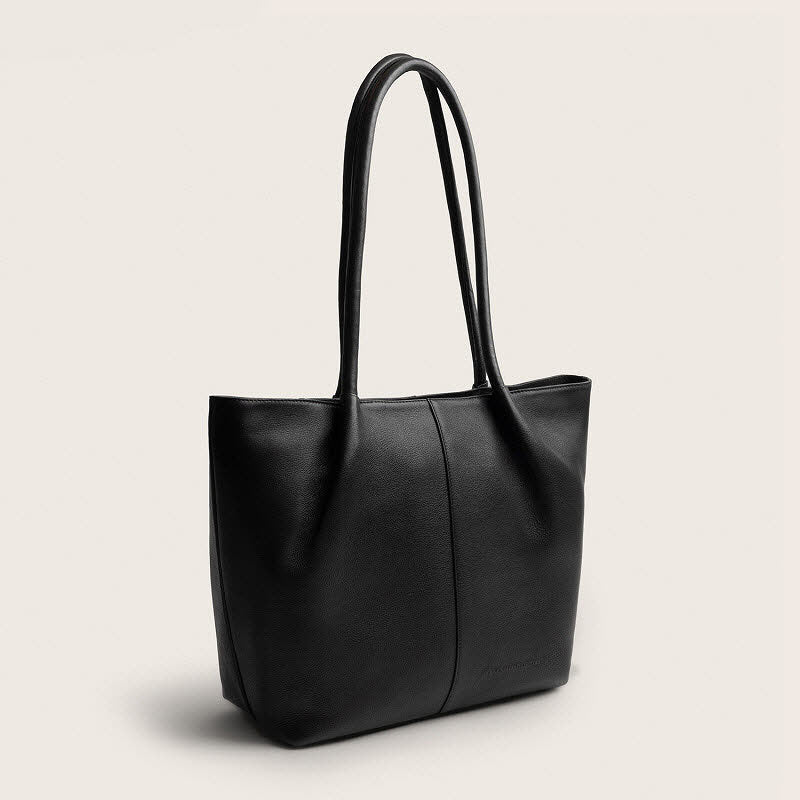 Leder Shopper Vespera Black
