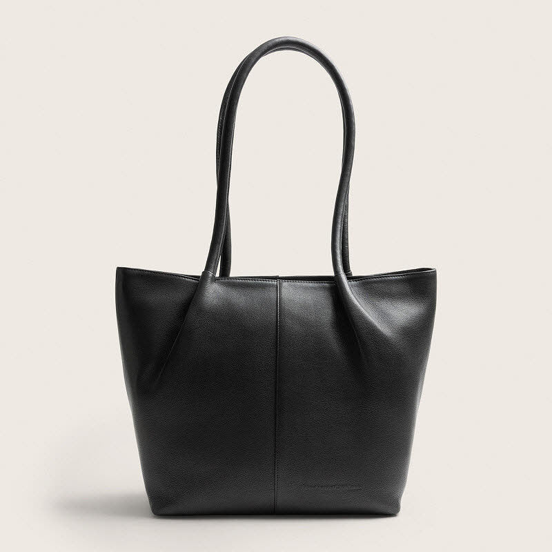 Leder Shopper Vespera Black