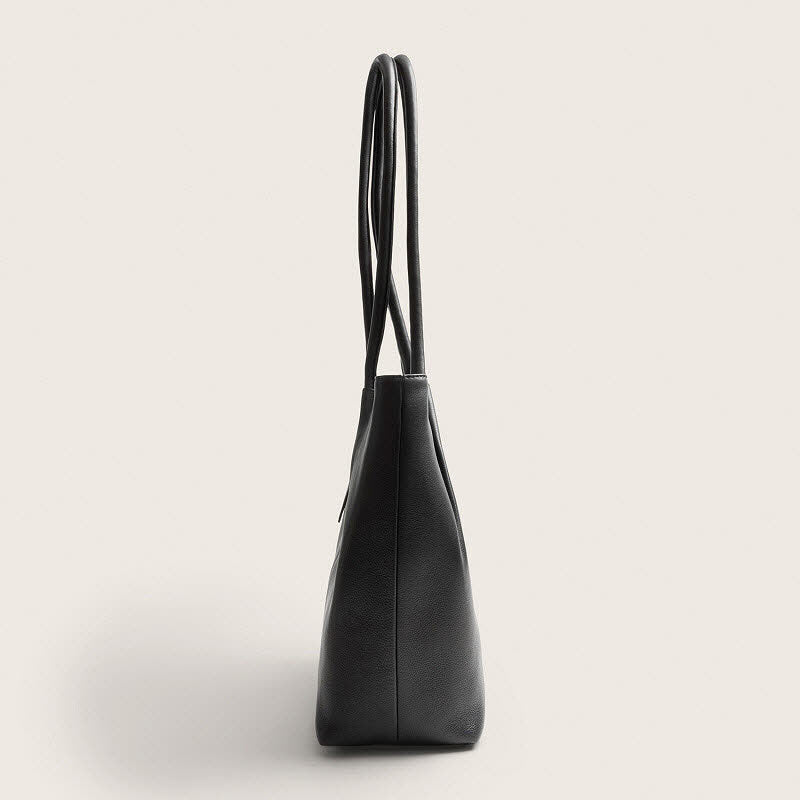 Leder Shopper Vespera Black